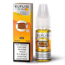 elfbar elfliq nic druskos - ananasų mango apelsinas - 10ml-10 mg/ml 24L2173