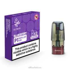 elfbar mate 500 p1 užpildytų ankščių - 20 mg (2 pakuotės) 24L2144 mėlynių
