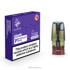 elfbar mate 500 p1 užpildytų ankščių - 20 mg (2 pakuotės) 24L2145 Vynuogė