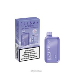 ELFBAR vienkartinis vape naujas bc10000 10000puffs vynuogių ledas 6FJ4451