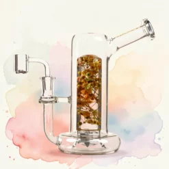 8 colių 5mm Arsenal Radiant Bloom stiklinis dab rig