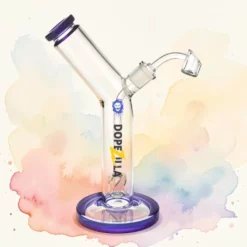 10" Dopezilla Banshee stiklinis dab rig - tamsiai mėlyna