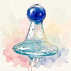 . dabui Directional Flow UV Glass Carb Cap Glow - Dark Blue