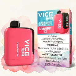 Vice Box 2 Vienkartinis garų prietaisas - braškių ledas